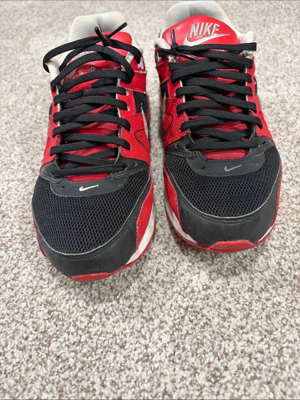 Nike Men’s Red and Black Athletic Sneakers